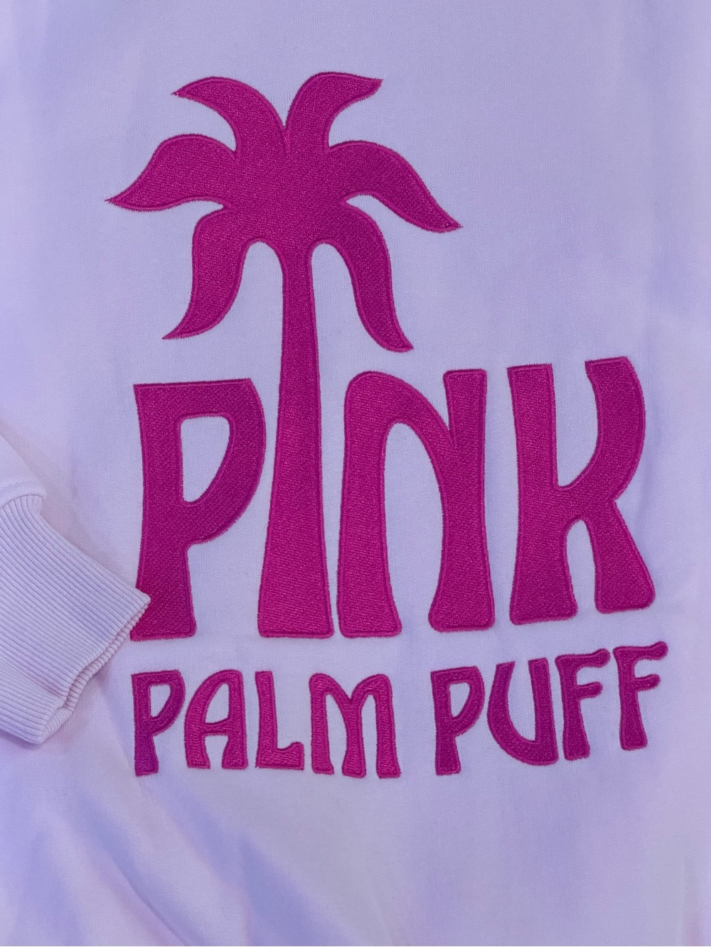 PINK PALM PUFF Classic Puff Hoodie in Pink NEW IN BAG & BOX. Size XXS - Picture 7 of 8